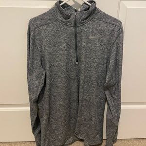 Nike Mens grey running pullover, size medium